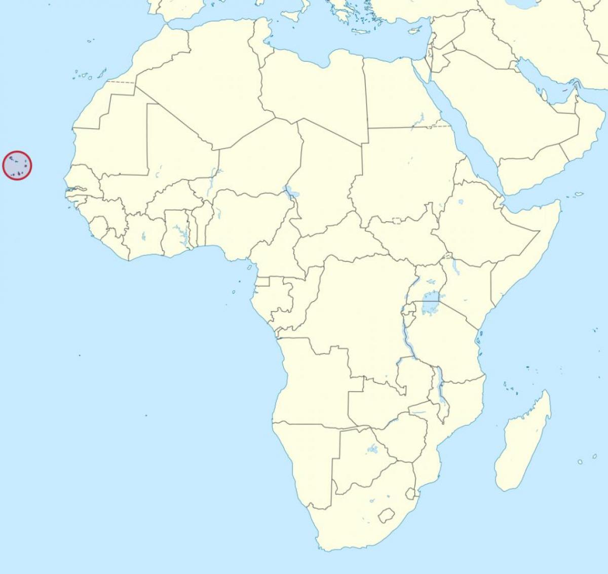 Cabo Verde-afrika kaart