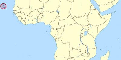Kaart van Kaap Verde kaart plek