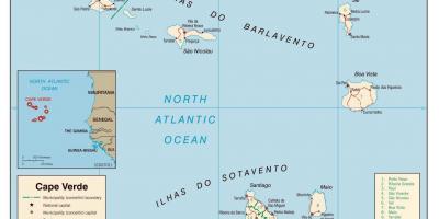 Kaart van Cabo Verde